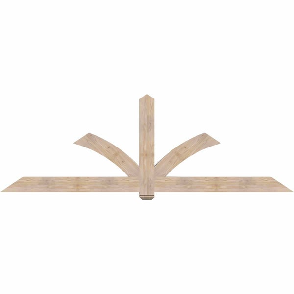 Ekena Millwork Redmond Smooth Timber Gable Bracket, Douglas Fir, 108"W x 36"H x 3 1/2"D x 5 1/2"F, 8/12 Pitch GBW108X36X0406RED00SDF - main
